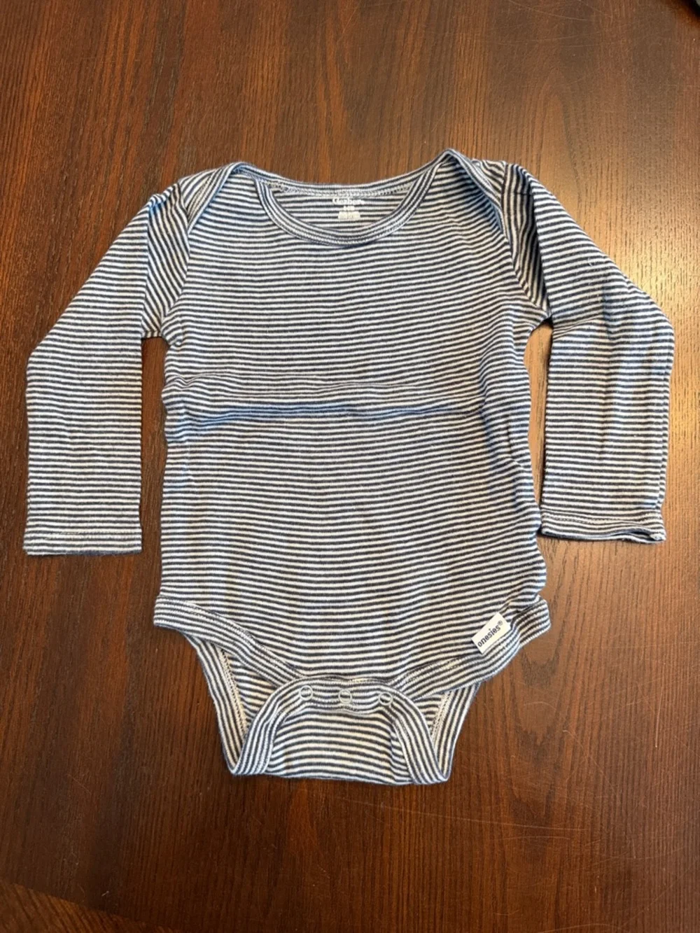 Gerber 5 Pack Baby Boy Bodysuits 6-9M Long Sleeve Fox Woodland Lot